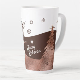 Taza De Café Latte Mugs de Navidades personalizados del malvavisco