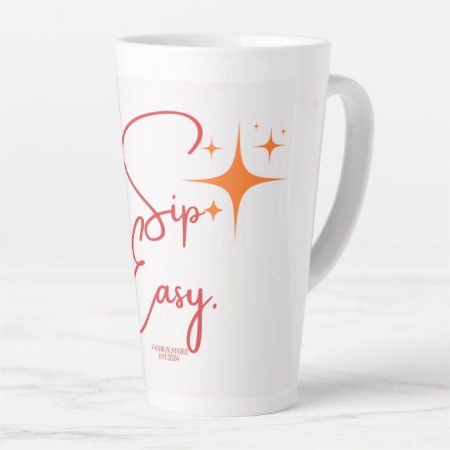 Taza De Café Latte Mugs grandes (Ángulo derecho)