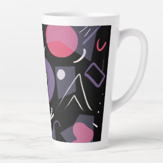 Taza De Café Latte Mugs retro coloridos de latte