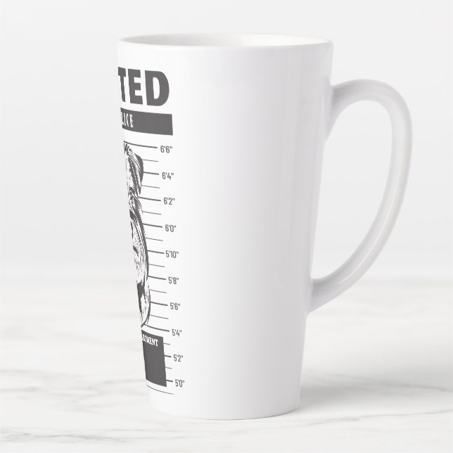 Taza De Café Latte Mugshot Ministra Schnauzer (Derecha)