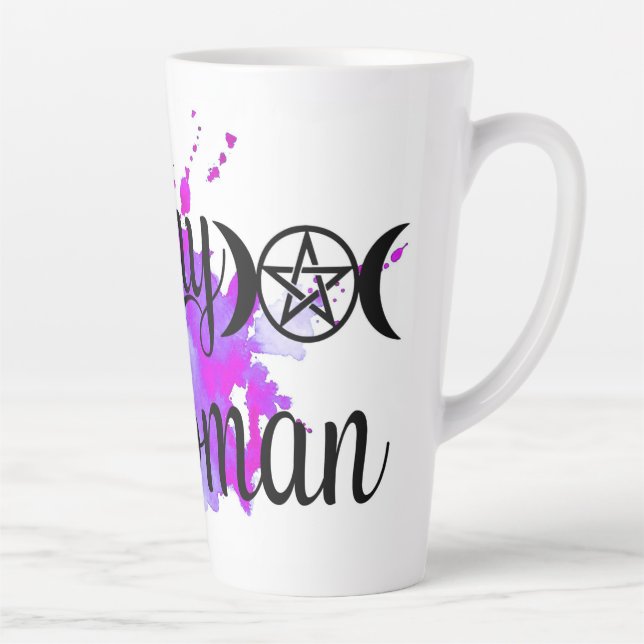 Taza De Café Latte Mujer bruja latte mug (Derecha)