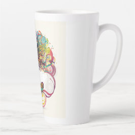 Taza De Café Latte Mujer inspirada: Open Heart Latte Mug