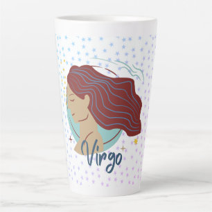 Taza De Café Latte Mujer Virgo Moderna Zodíaco