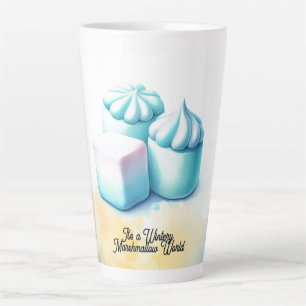 Taza De Café Latte Mundo de Malvaviscos Esponjosos 