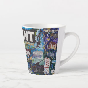 Taza De Café Latte mundo del arte