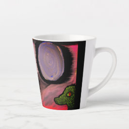 Taza De Café Latte mundo reptiliano