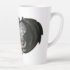 Taza De Café Latte Mundo y Dragón