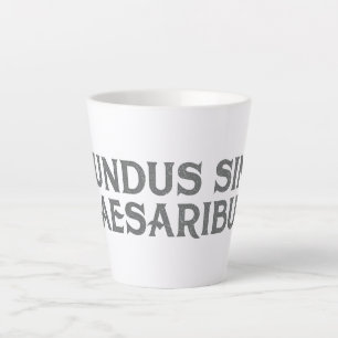 Taza De Café Latte Mundus Sine Caesaribus