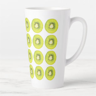 Taza De Café Latte Muñeca latina kiwi