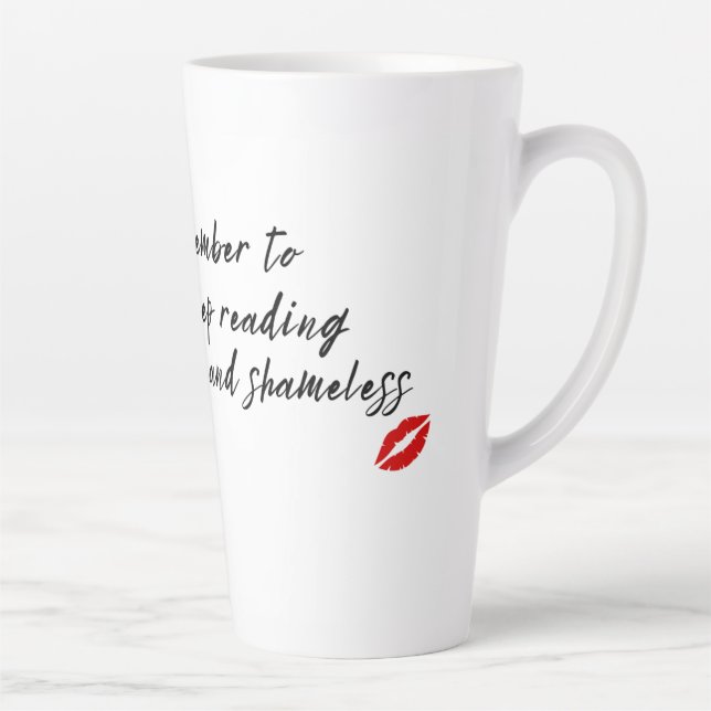 Taza De Café Latte Muñoz lector de romance (Derecha)