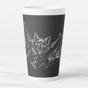 Taza De Café Latte Murciélago en Picada - por BurnsInHell