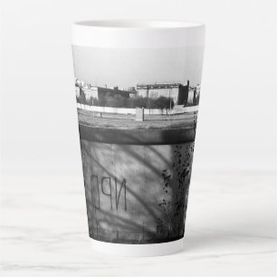 Taza De Café Latte Muro de Berlín de la Alemania de Vintage