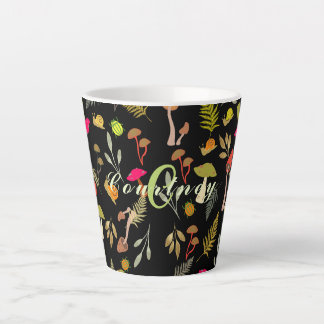 Taza De Café Latte Mushroom Botanical Latte Mug