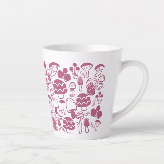 Taza De Café Latte Mushroom Cherry (Derecha)