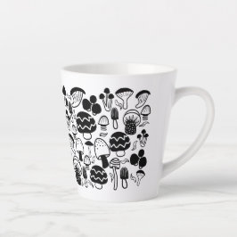 Taza De Café Latte Mushroom Latte Mug