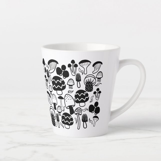 Taza De Café Latte Mushroom Latte Mug (Derecha)