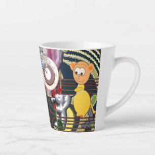 Taza De Café Latte Music Mice Latte Mug