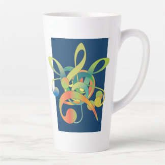 Taza De Café Latte Música Amantes del café de dos tonos