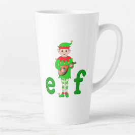 Taza De Café Latte Musical Elf Latte Mug