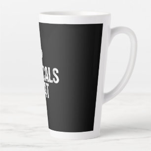 Taza De Café Latte Musicales de mujeres que duermen en el aire repite