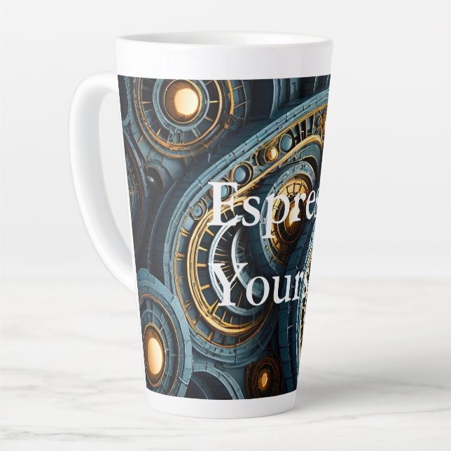 Taza De Café Latte Mutant 1 Latte Mug (Ángulo izquierdo)
