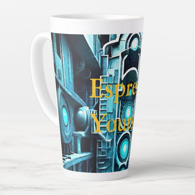 Taza De Café Latte Mutant 6 Latte Mug (Ángulo izquierdo)
