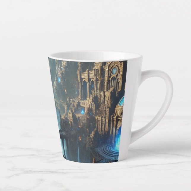 Taza De Café Latte Muur Klokken (Derecha)