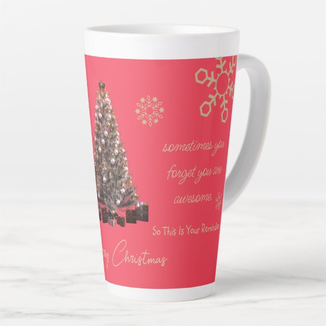 Taza De Café Latte Muy de moda, es una maravillosa Navidad feliz (Ángulo derecho)