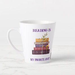 Taza De Café Latte My favorite sport is reading