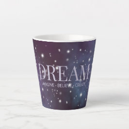 Taza De Café Latte Mystical Dream Dusty Violet