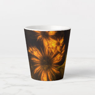 Taza De Café Latte Mystique Garden Resumen Arte