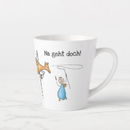 Taza De Café Latte Na geht doch Motivation Mug Gute Laune Tasse