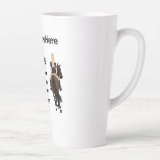 Taza De Café Latte Nací para montar pero me obligan a trabajar caball