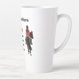Taza De Café Latte Nací para montar pero me obligan a trabajar caball