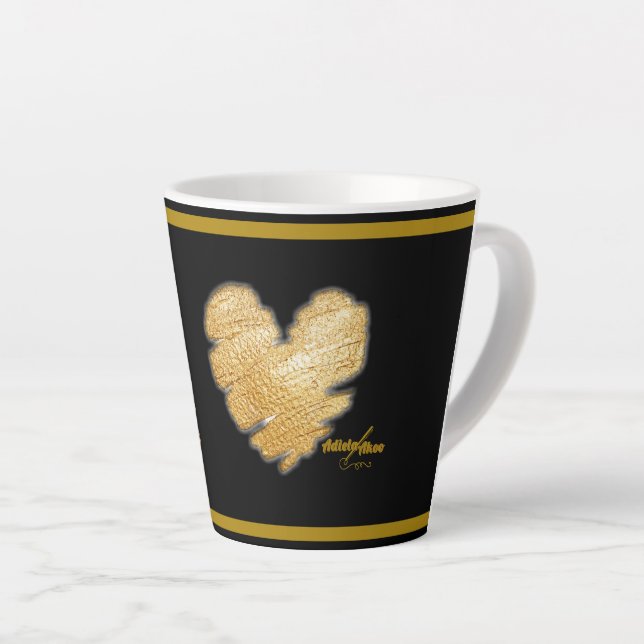 Taza De Café Latte Nacido en Shine Latte Mug (Ángulo derecho)