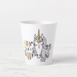 Taza De Café Latte Nacido Unicornio Navidad