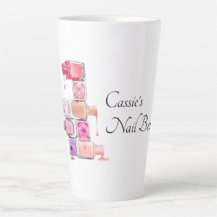 Taza De Café Latte Nail Poland Stack Personalizada