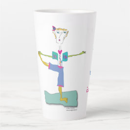 Taza De Café Latte 'Nancy Loo' Yoga Latte Mug