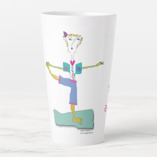 Taza De Café Latte 'Nancy Loo' Yoga Latte Mug