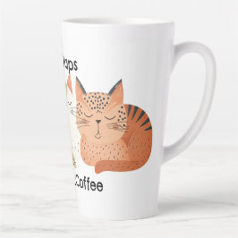 Taza De Café Latte Napas De Gato Pero Primer Café Arte Popular Latte 