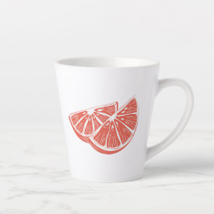 Taza De Café Latte Naranja