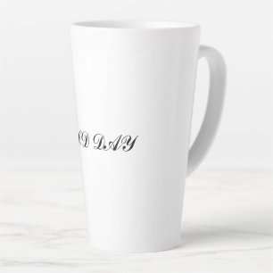 TAZA DE CAFÉ LATTE NARANJA GOOD DAY MUG