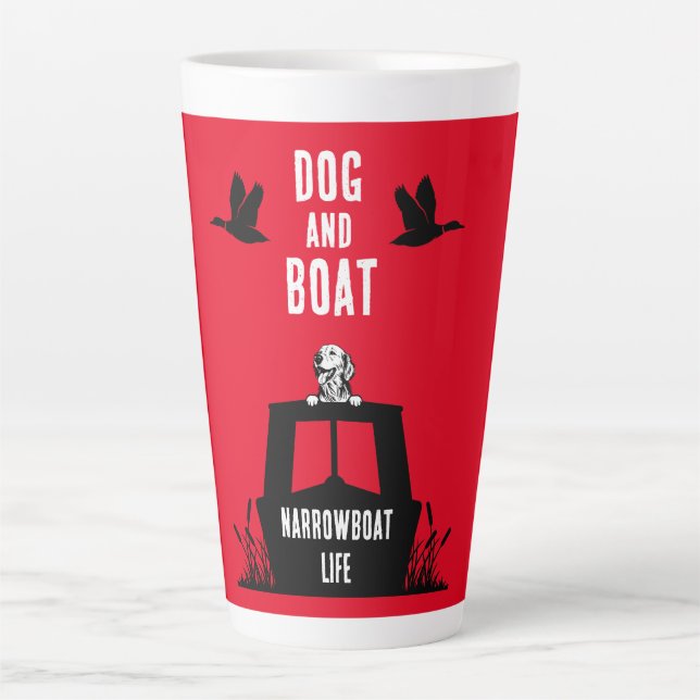 Taza De Café Latte Narrote Canalboat Living (Anverso)