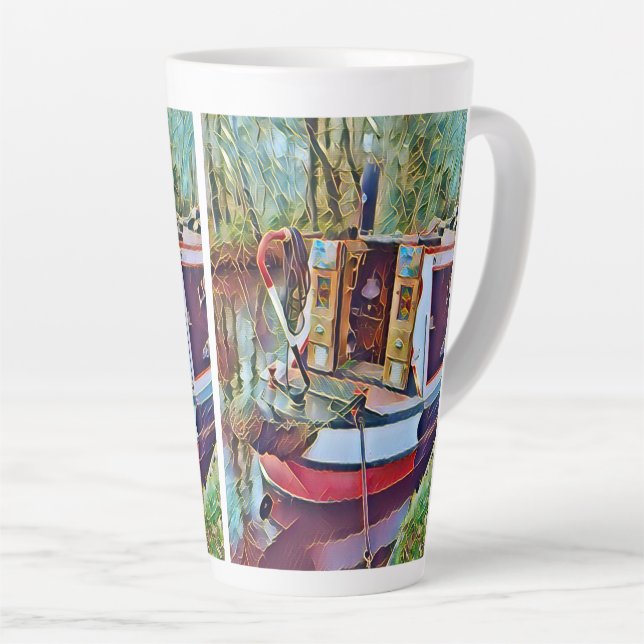 TAZA DE CAFÉ LATTE NARROWBOATS (Ángulo derecho)