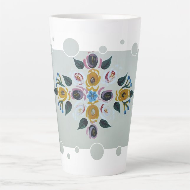 TAZA DE CAFÉ LATTE NARROWBOATS (Anverso)