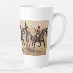 Taza De Café Latte Nativo Americano (AI creada)