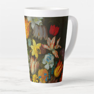 Taza De Café Latte Naturaleza muerta de flores en un jarrón Wan-Li
