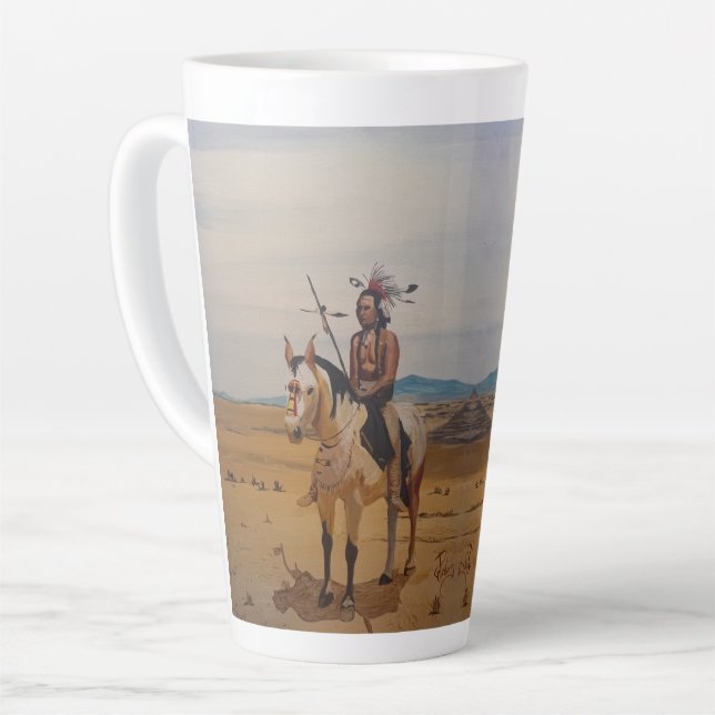Taza De Café Latte Navajo, por Gary Poling (Ángulo izquierdo)
