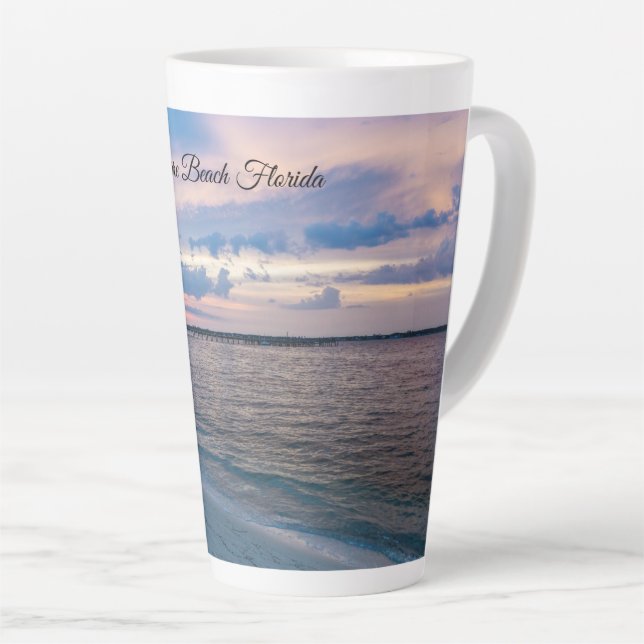 Taza De Café Latte Navarre Santa Rosa Sunset Latte Mug (Ángulo derecho)