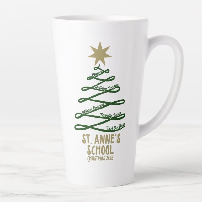 Taza De Café Latte Navidad 2025 (Derecha)